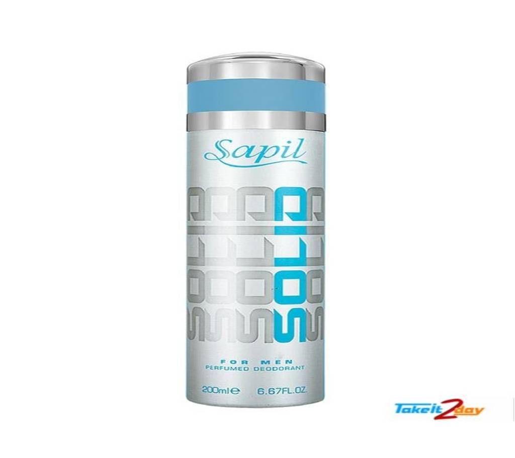SAPIL SOLID DEODORANT BODY SPRAY FOR MEN 200 ML