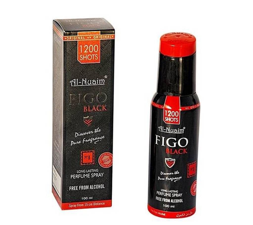 Al-Nuaim Figo Black  Perfume Spray - 100ml (India)