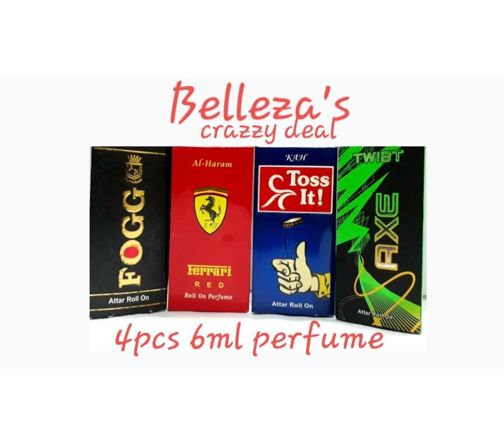 4pcs 6ml Concentrated Perfume (Attor) Combo