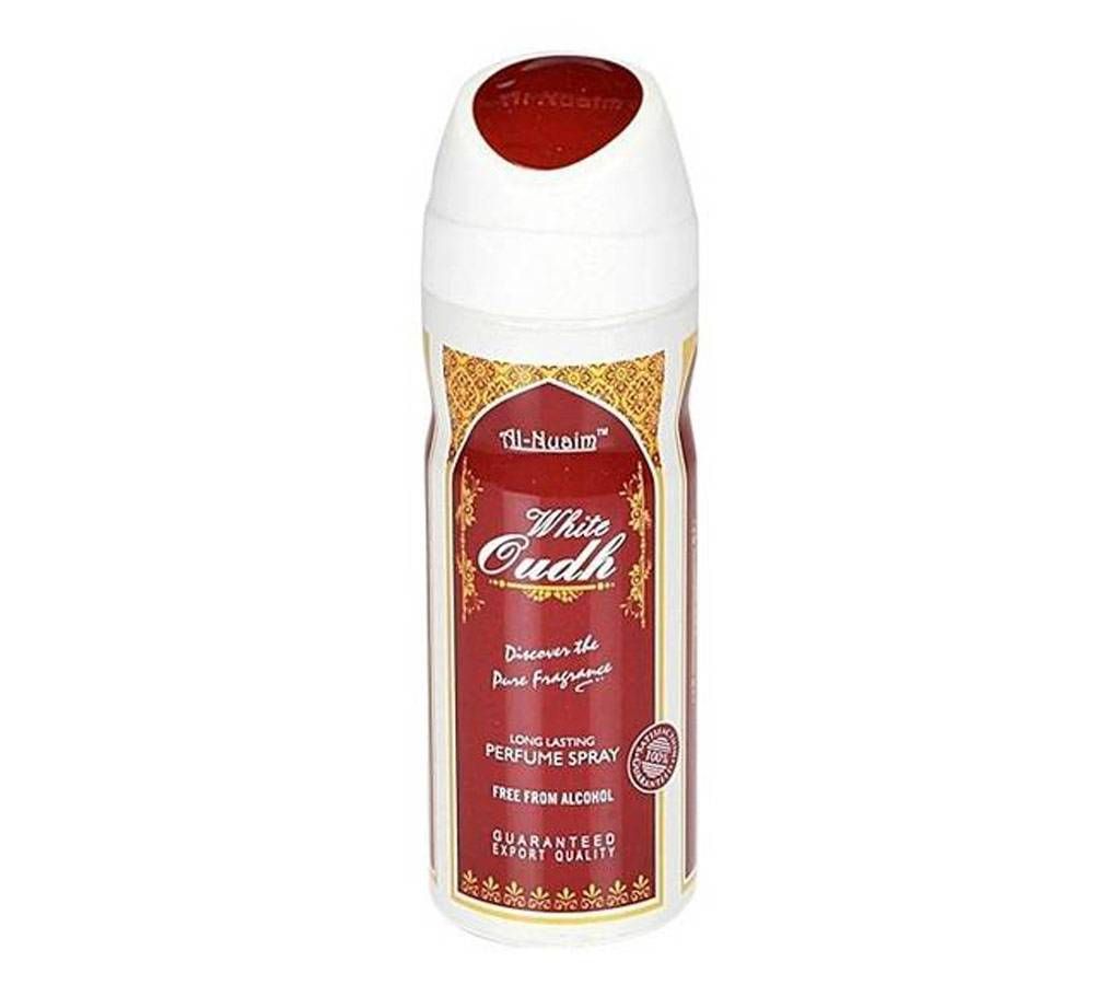 Al-Nuaim White Long Lasting Perfume Spray - 200 ml (India)