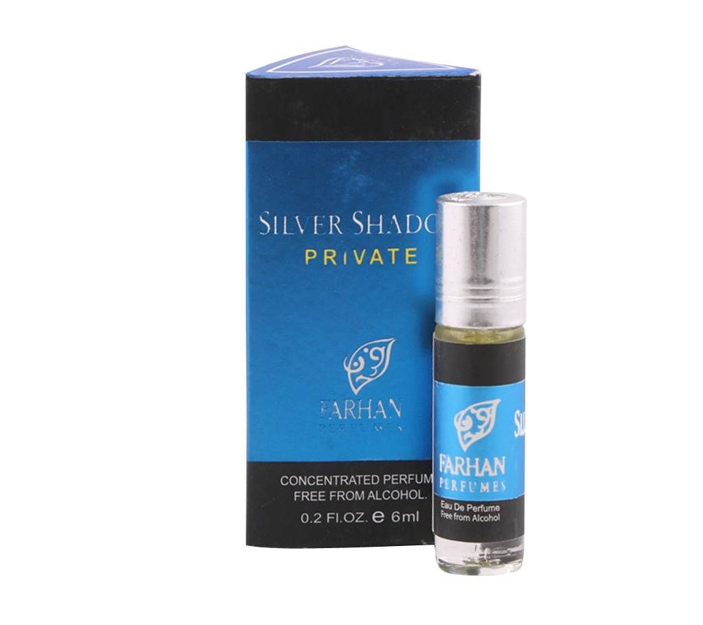 silver shadow private Roll On Perfume for Men 6ml - France 