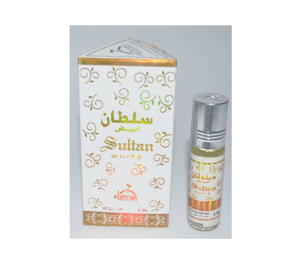 Sultan White Concentrated Perfume 6ml - India 