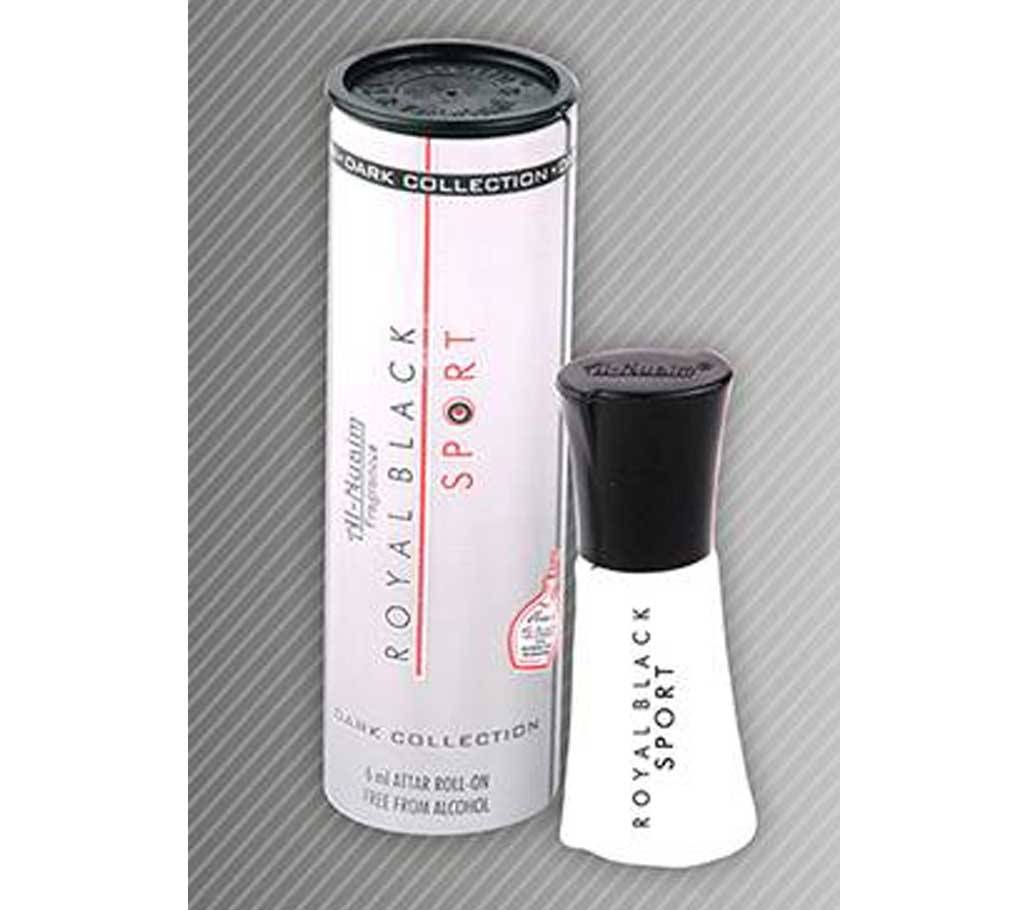ROYAL BLACK SPORT PERFUME - BY AL NUAIM [ 6ML ]