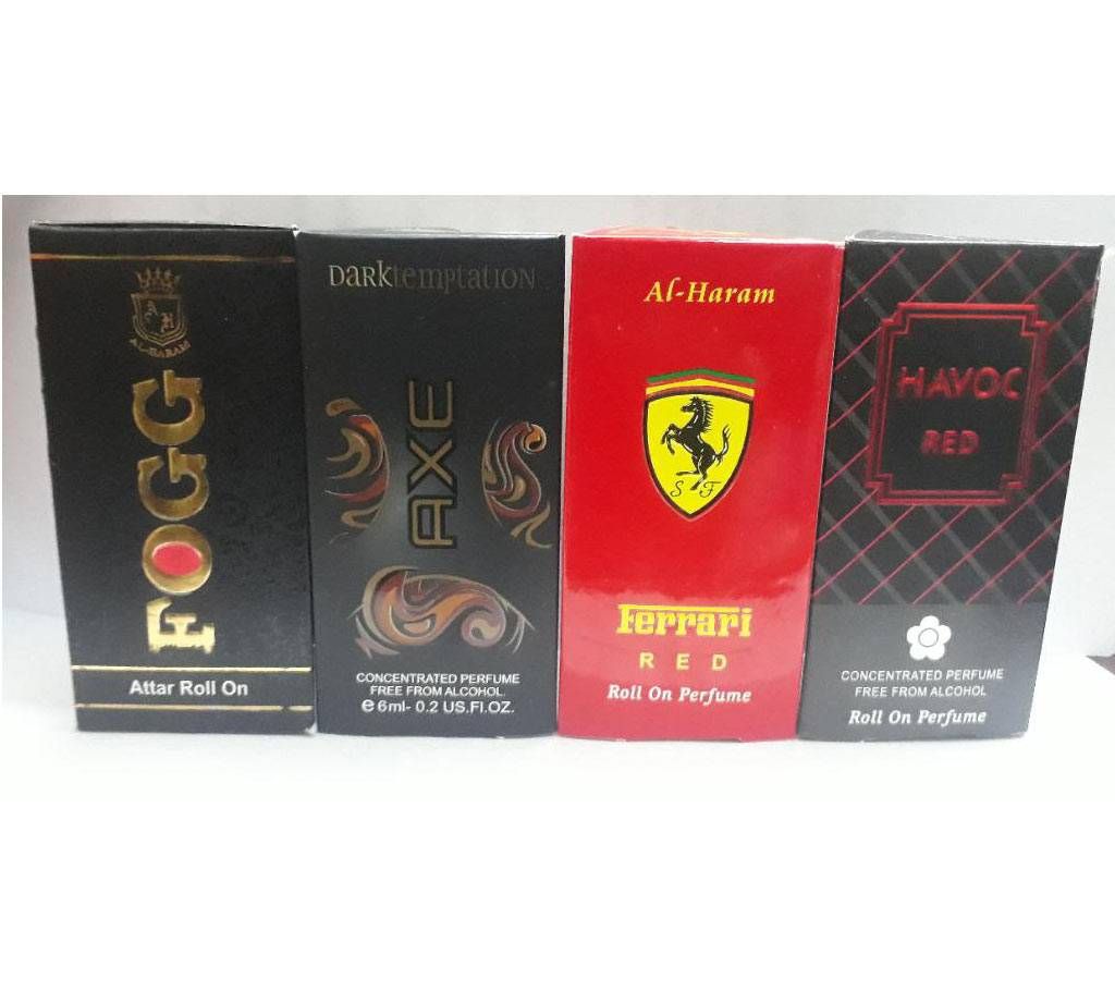 Combo 4 Flavour Concentrated Perfume (Attor) 6ml (France)