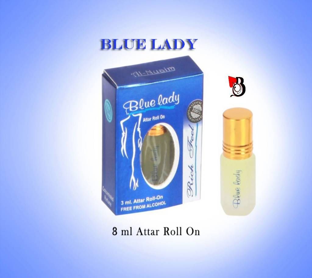Al nuaim Blue Lady Roll on Floral halal perfume 8ml - India