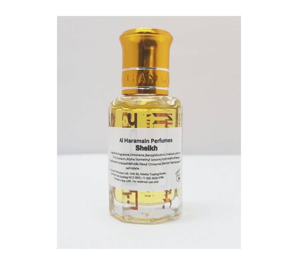 Sheikh 12ml Loose perfume attar oil by Al Haramain - Citrus, Green, Powdery U.A.E