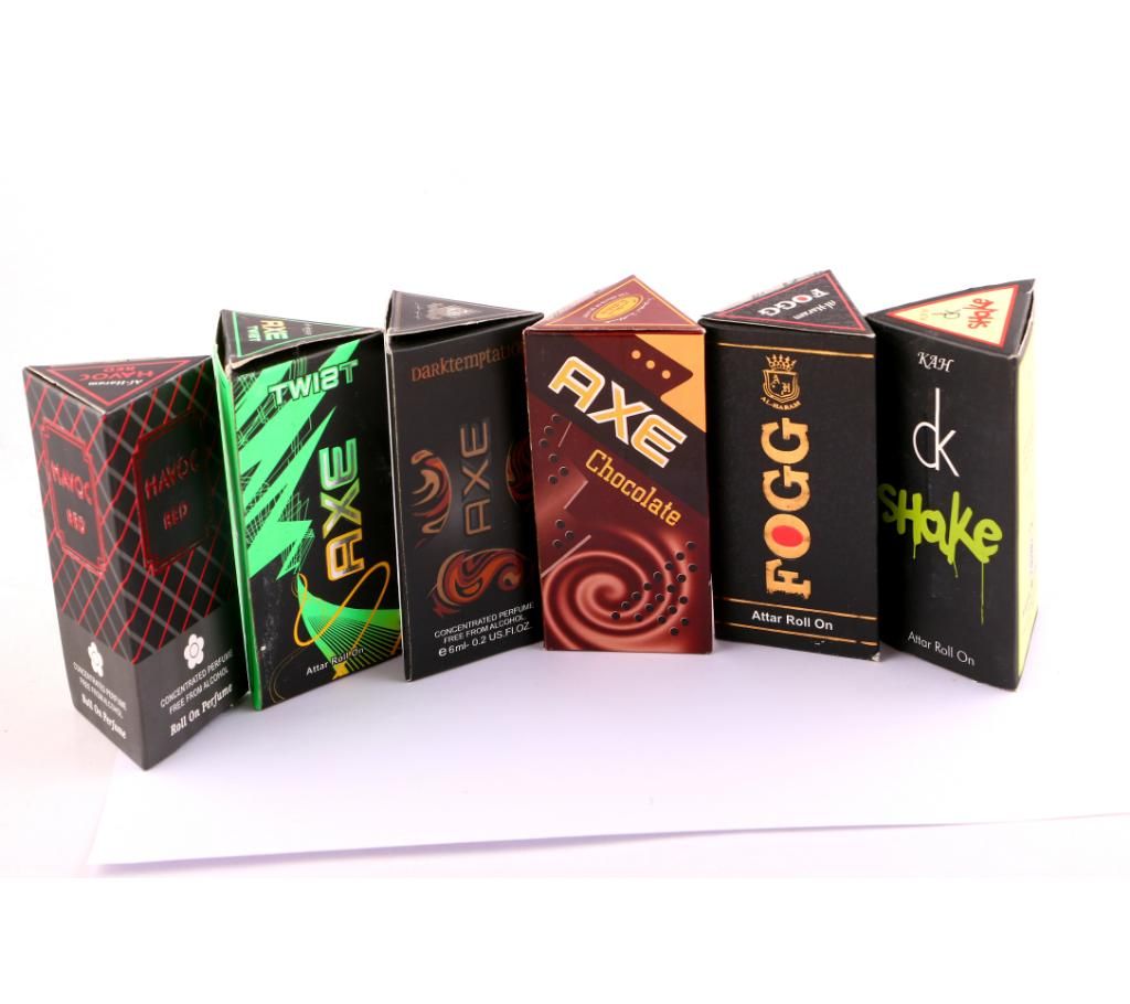 6 Month 6 flavour Concentrated Perfume (Attor) Combo (6ml)