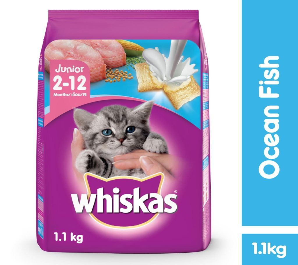 Whiskas Junior Ocean Fish & Milk 1.1KG