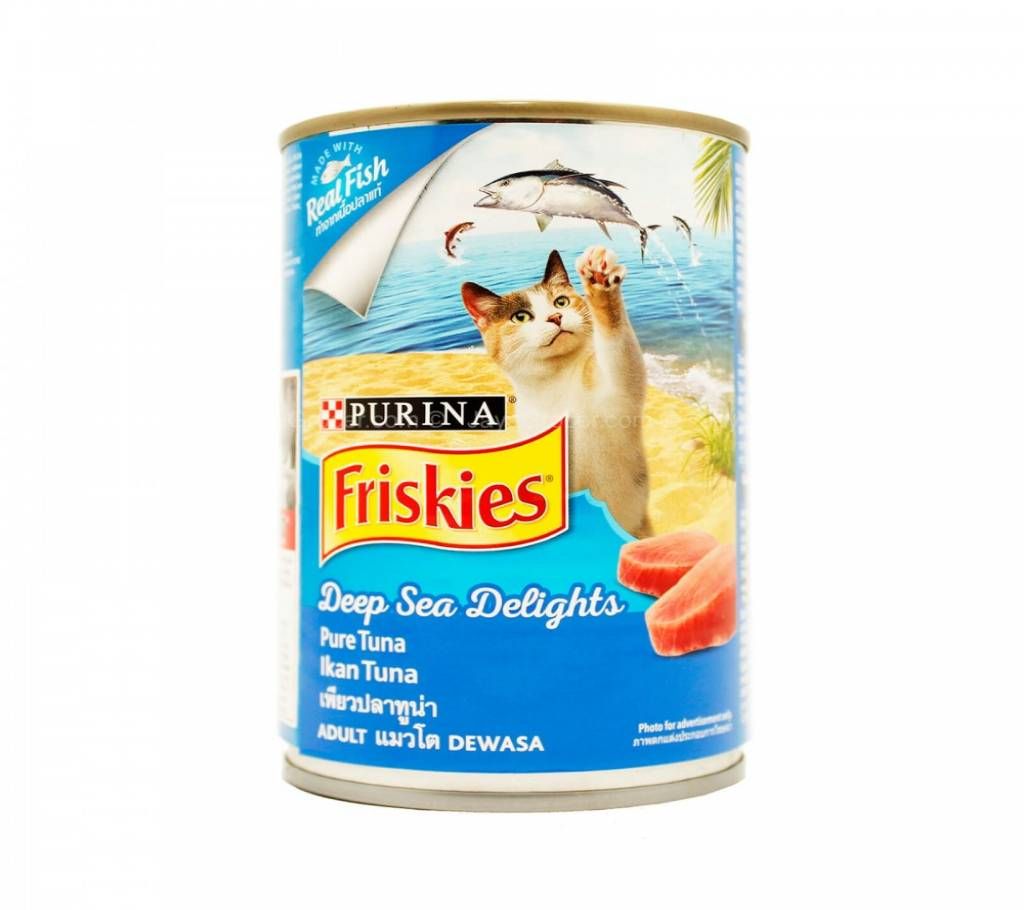 Purina Friskies Can Deep Sea Delights Pure Tuna (400g) - Thailand