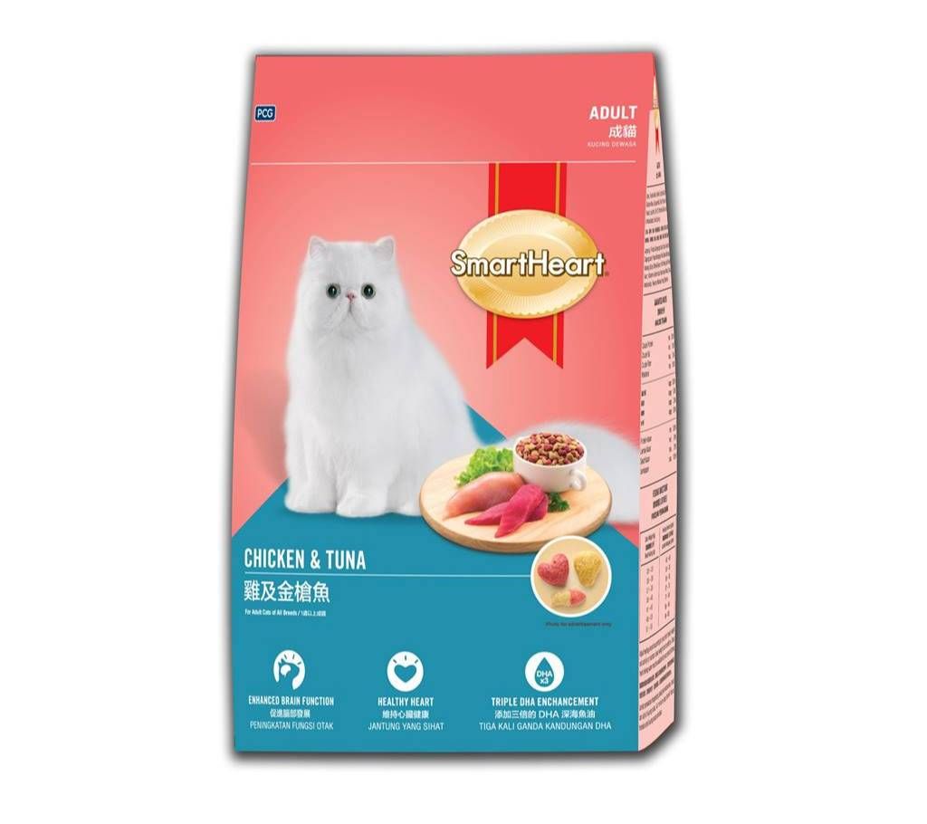 Smart Heart Adult Cat food with Chicken & Tuna (480 gm)