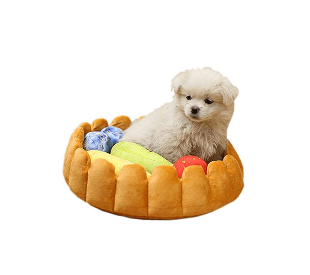 S-Lifeeing 2018 Fashion Pet Cushion Bed Winter Plush Nest Kennel Lovely Tart Warm Comfortable Dog Mat Pad Cat Mat
