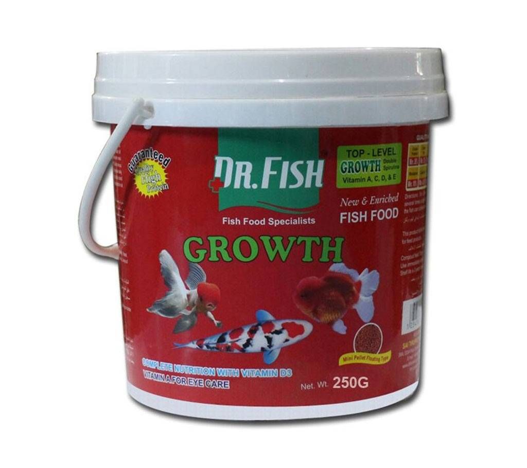 Dr. Fish branded Growth Fish Food 250 grams