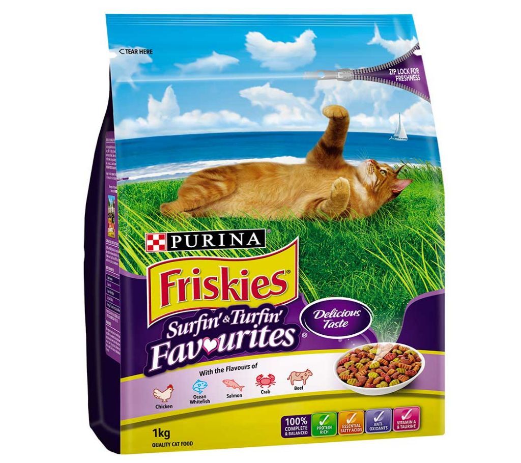 Purina Friskies Surfin Favorites Cat Food (3kg) - Thailand