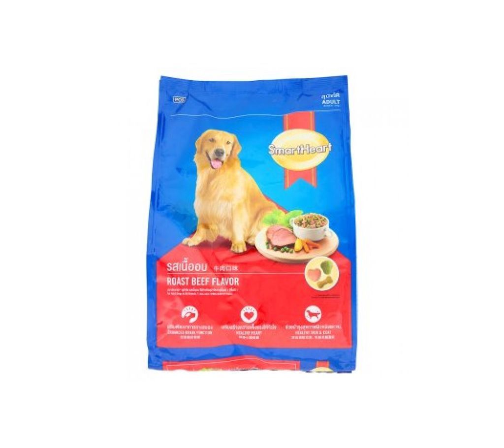 SmartHeart Adult Dog Food Roasted Beef 500 gm - Thailand  