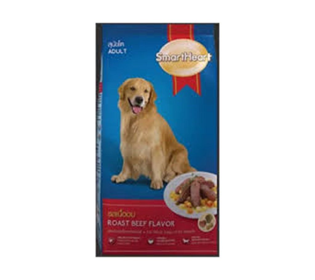 SmartHeart Adult Dog Food Roast Beef Flavor 3kg Thailand