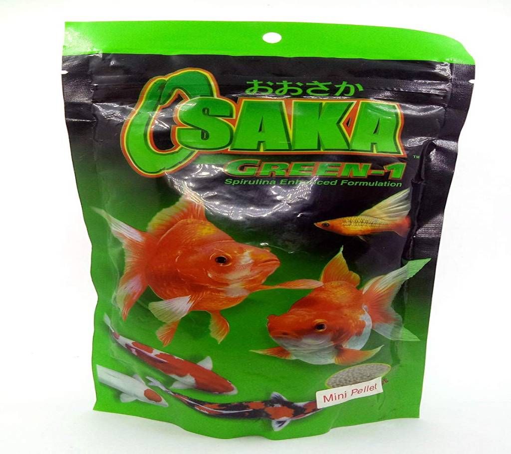 Osaka Green 1 Fish Food For Aquarium Fish - 200gm
