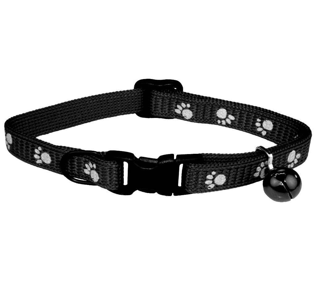 Paw Printed Pet Collar (Black)