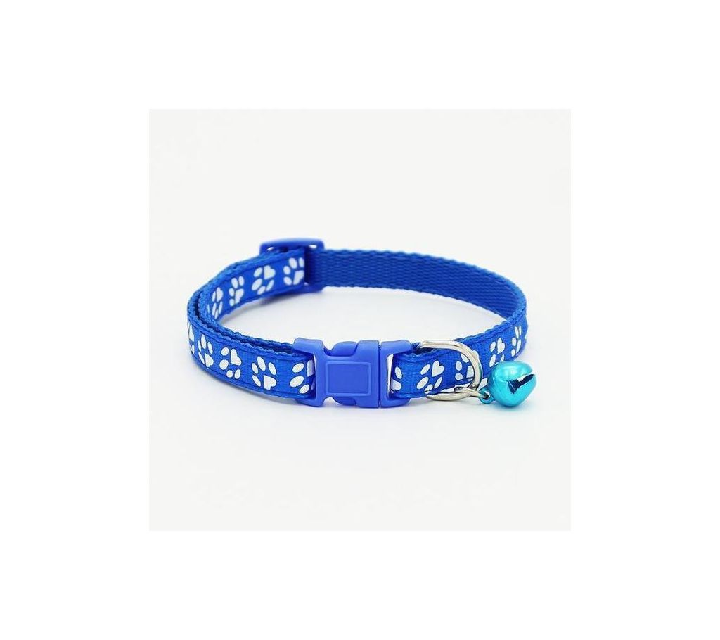 Paw Printed Pet Collar (Blue)