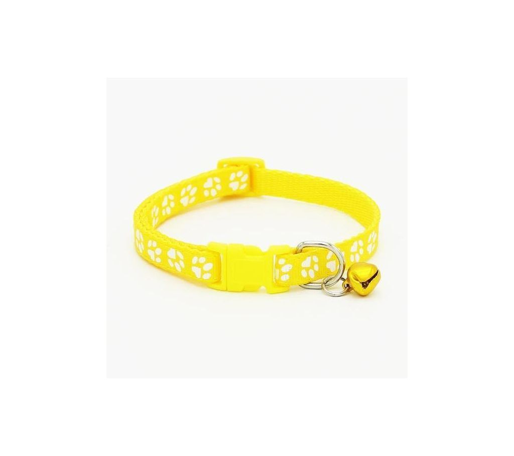 Paw Printed Pet Collar (Yellow)