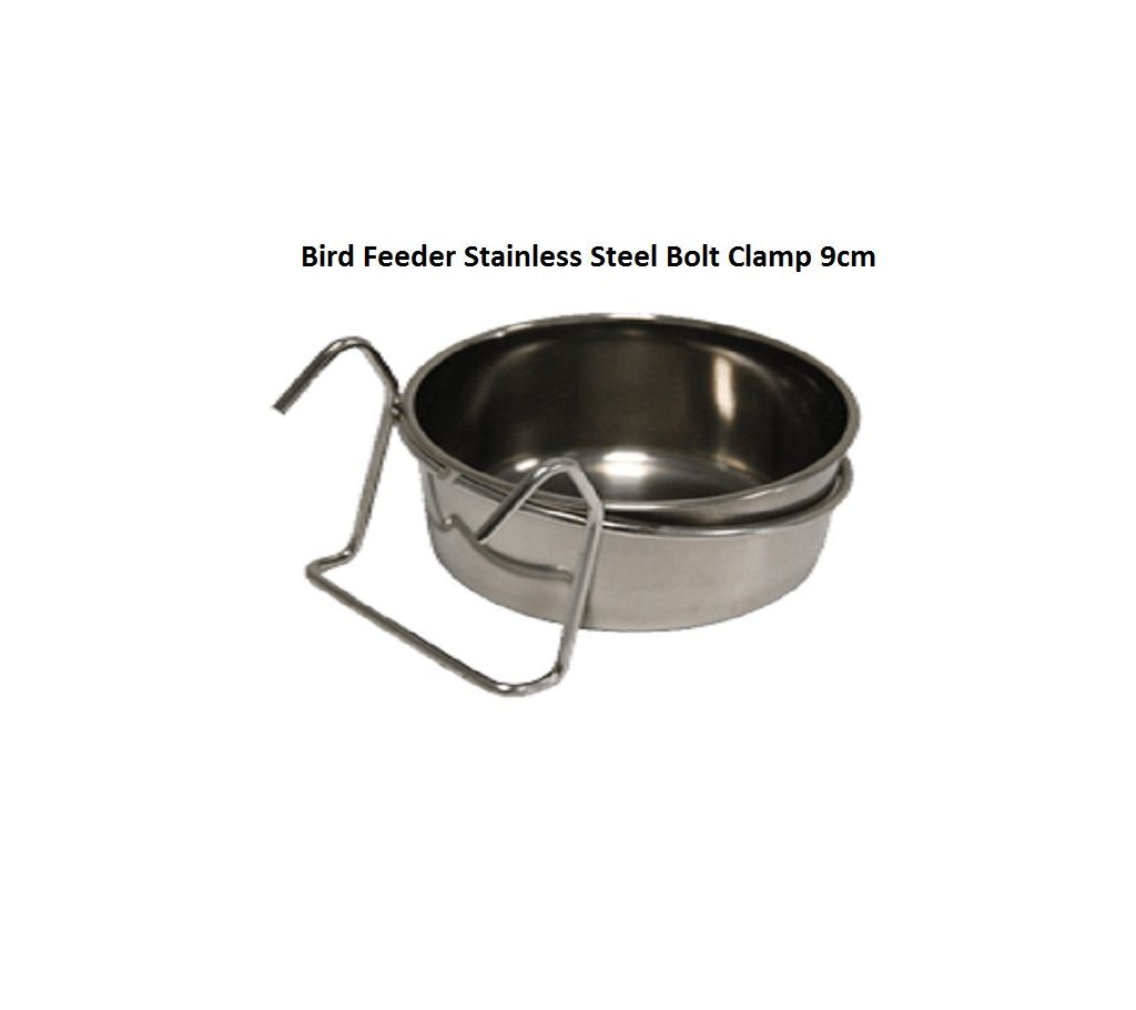 Bird Feeder Stainless Steel Bolt Clamp 9cm