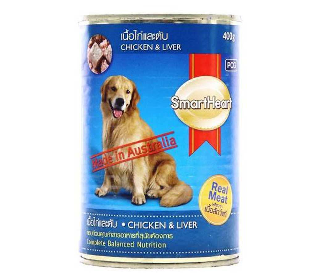 SMARTHEART DOG CAN FOOD  CHICKEN & LIVER-400gm