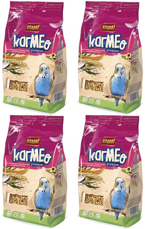 vitapol Karmeo Food for Budgie 500gm (Pack of 4) Vegetable, Fruit 2 kg (4x0.5 kg) Dry Adult, Young, Senior Bird Food