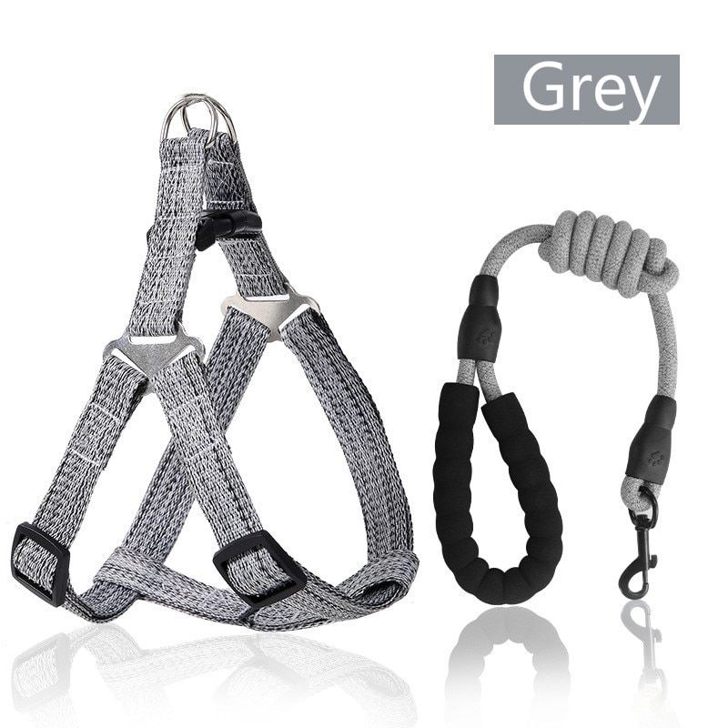 Harness Leash Rope Set Adjustable s Chest Back Traction Rope Puppy Pet Nylon Durable Outdoor ng Rope Chain Belt