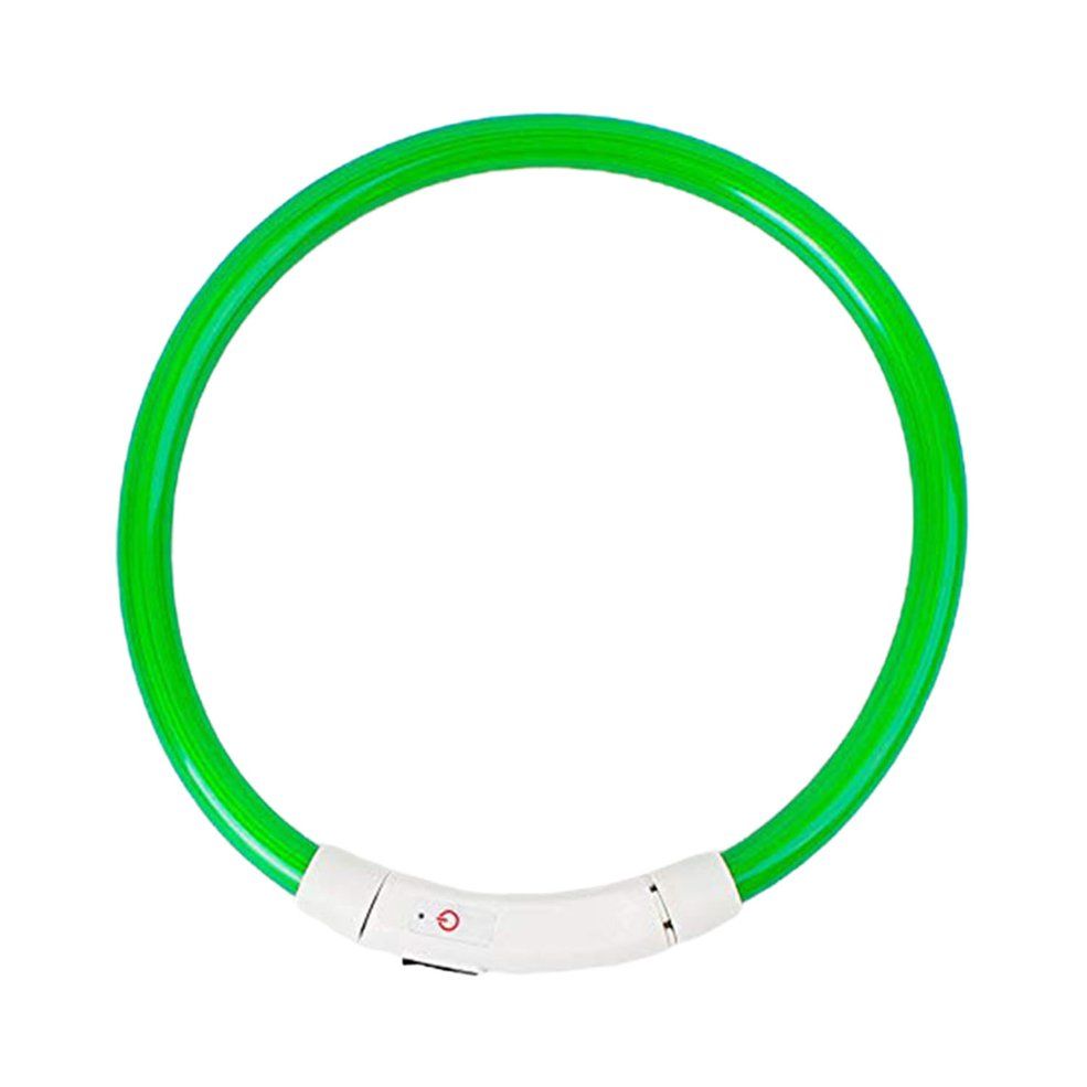 HA Dog Collar USB Rechargeable Light-emitting Pet Collar TPU Dog Safety Light