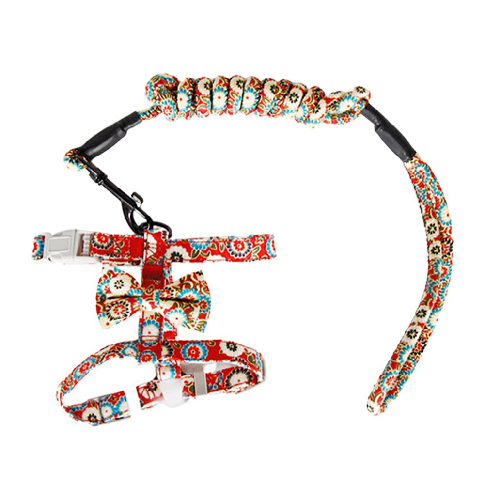 Cats Bow Tie Leash Artifact Kitten Walking Chain Traction Rope Pets Supplies