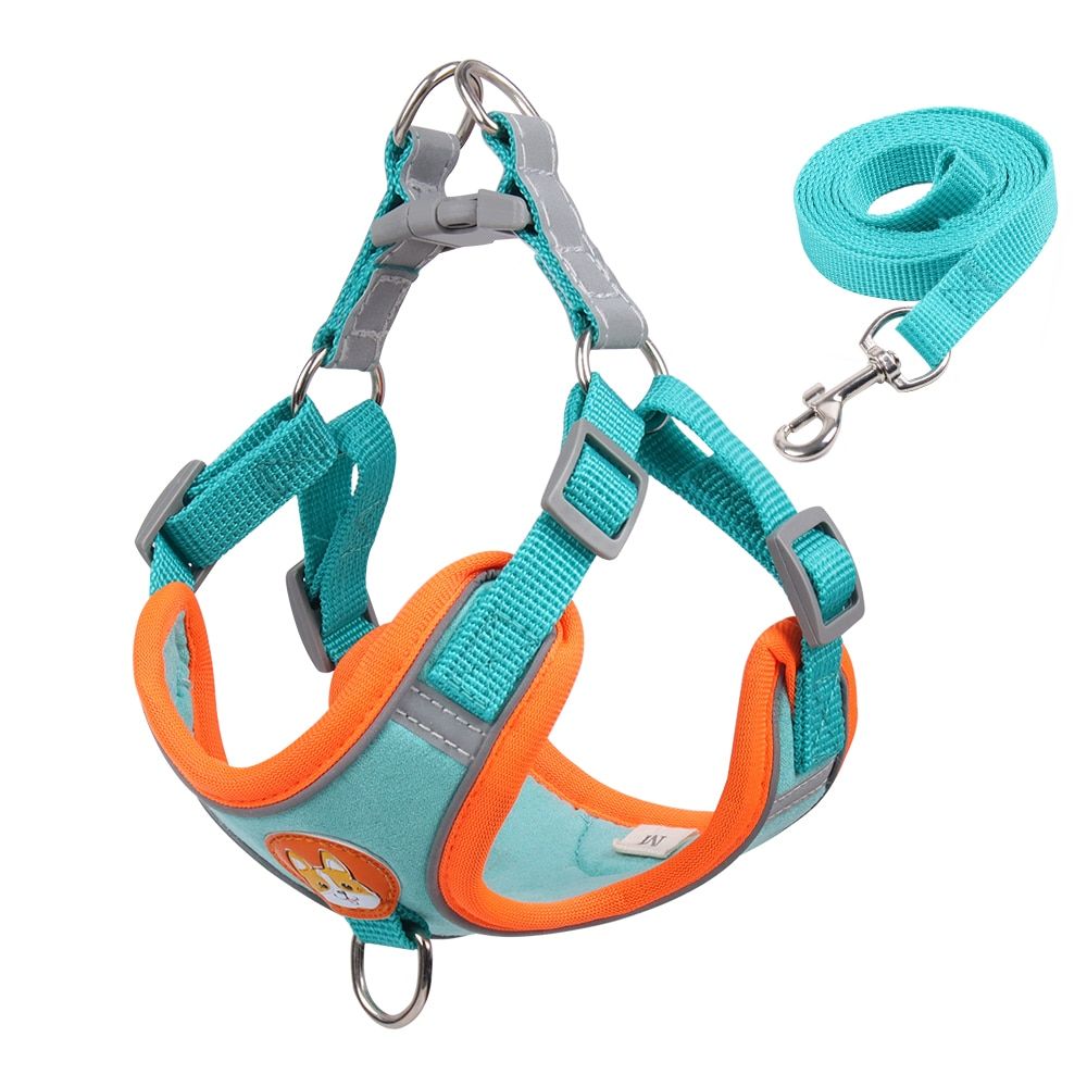 Adjustable  Harness No Pull Cute Puppy  Soft ng Leash Set Pet s Harnesses Vest Chihuahua Beagle For Small s