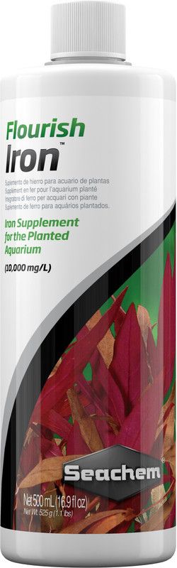 SEACHEM Flourish Iron 500ml | IRON Supplement For The Planted Aquarium Aquatic Plant Fertilizer  (500 ml)