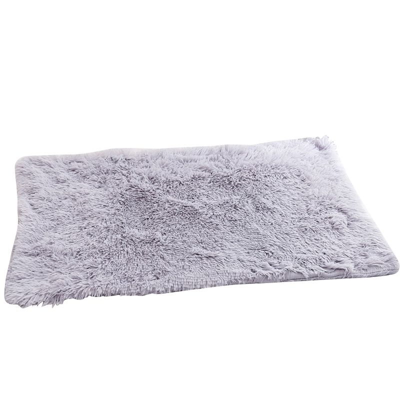 Pet Fleece Fluffy Dog Cat Blanket Throw, Soft Warm Puppy Blanket Cover Dog Cat Sleep Mat Double Layer Washable Gray