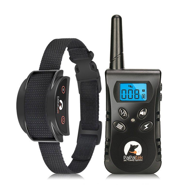 Training Collars 500m Remote Control With Shock Vibration Sound Waterproof Trainer Bark Stopper Collar For 2 s Supplies PD520S-B