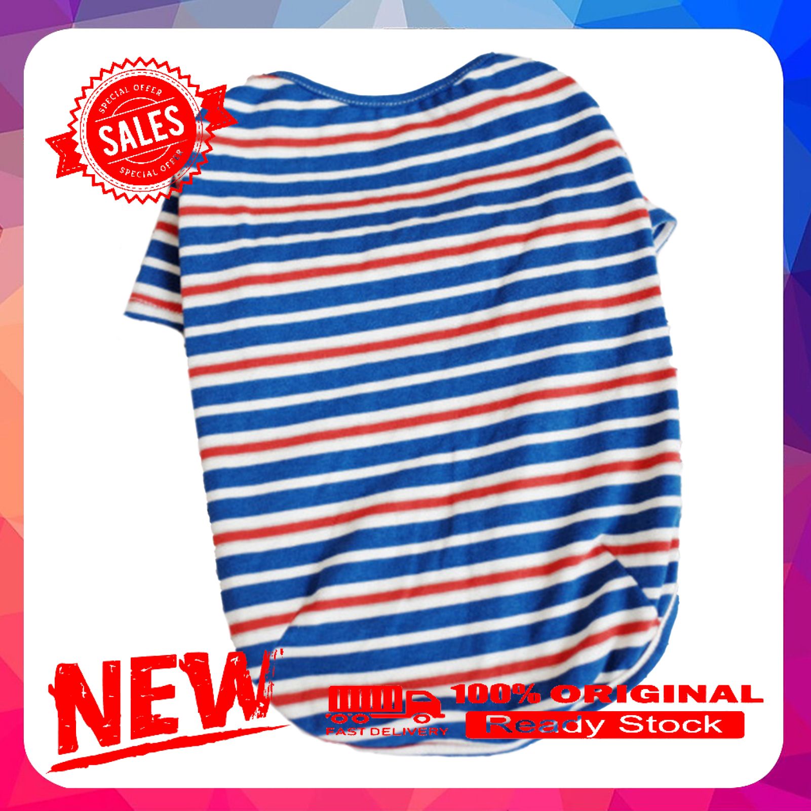 Thin Pet T-shirt Two-leg Outfits Close Fitting Elastic Stripe Dog Tee Shirts Pet Accessories