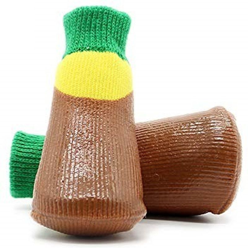 DOG WALA Socks for Dog  (Brown, Yellow)