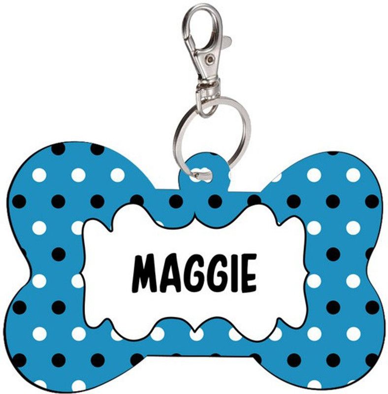 SKY TRENDS Bone Shape Collar Locket/Pendant for Dogs & Puppy -061 Info Engraved Dog Collar Charm  (Multicolor, Bone)