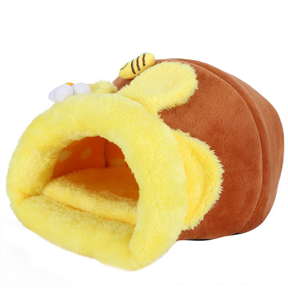 practical pet hamster nest bed room sleeping mat warm cave house basket cushion