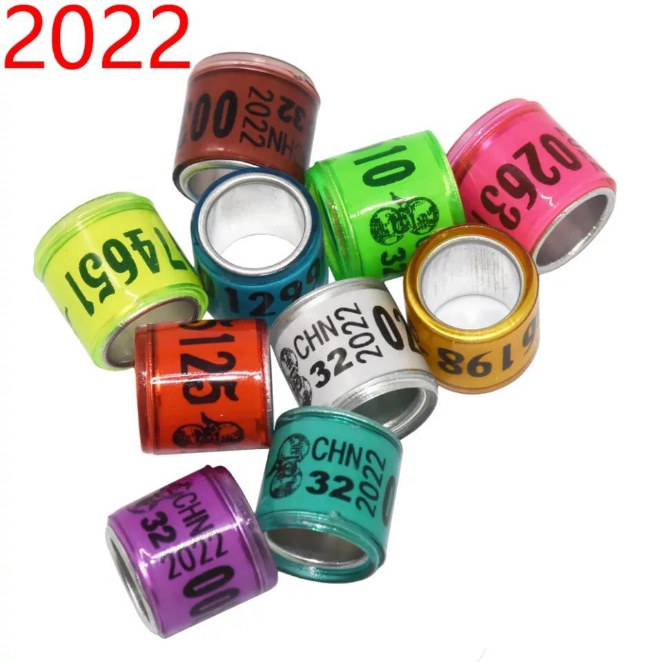 5 pcs 10mm Tag (ট্যাগ) Beauty Homa / Racer/ Lahore Siraji Pigeon Foot Ring for 2023 Racing Pigeon Rings Pigeon Leg Bands Multicolor