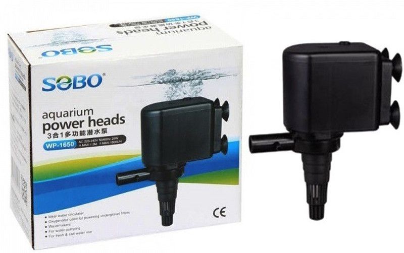 SOBO Aquarium Power Head WP-1650 | Power: 25W (F.MAX: 1500L/Hr | H.MAX: 1.5M) | Water Aquarium Pump  (102 cm)