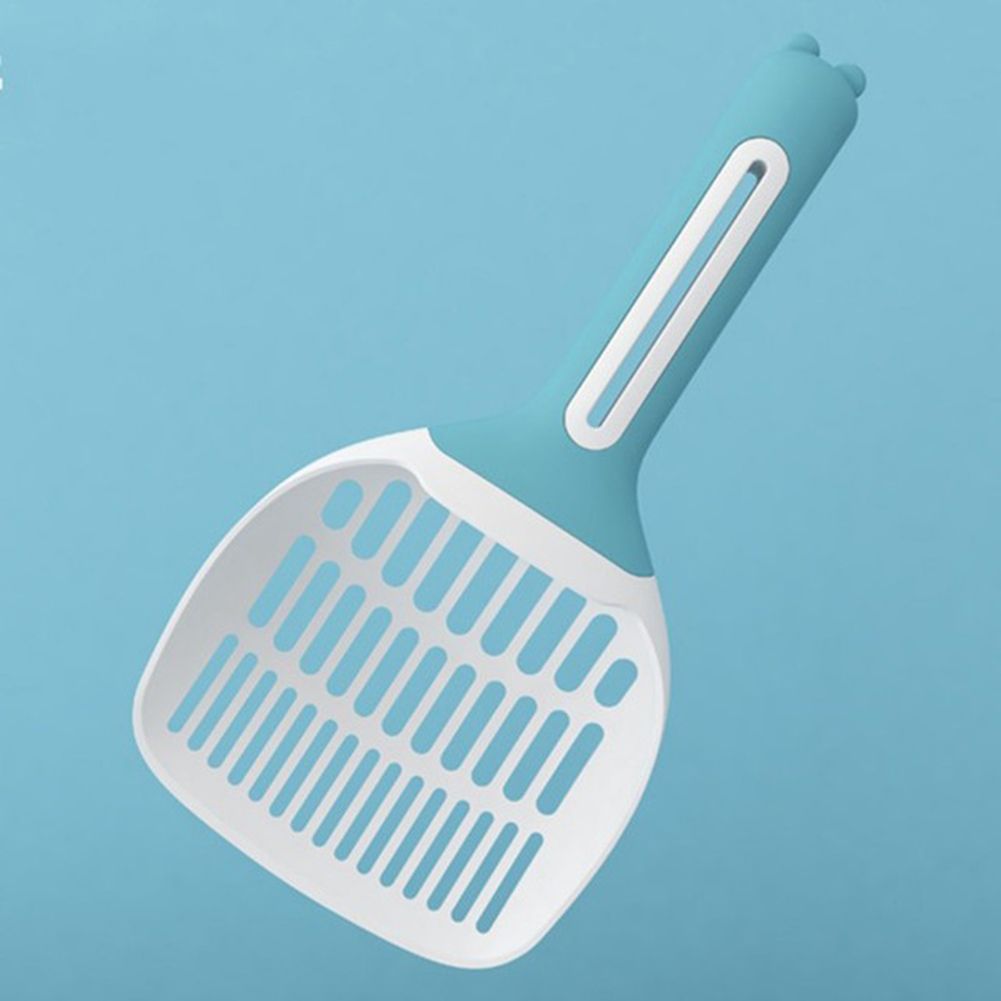 Shovel With Long Handle Fine Hole  Litter Collecter Pet Cleaning ool color: Blue specification:L