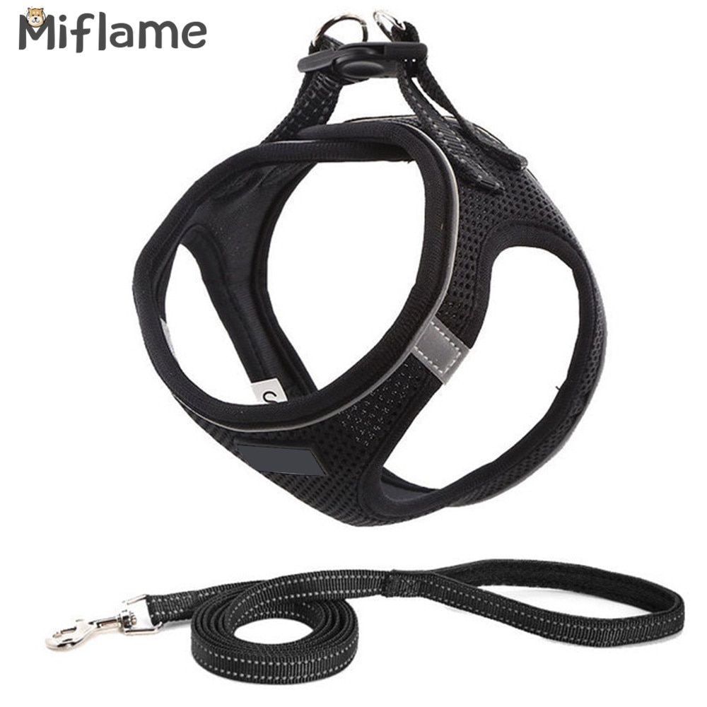 Miflame Small s Harness And Leash Set s Spitz meranian Accessories ng  Lead Leash Breathable Puppy Harness Vests