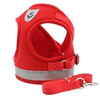 Pet  Harness Leash Reflective Breathable Light Mesh Chest S lyester Puppy s Leash Vest Pet Leash For Small Large