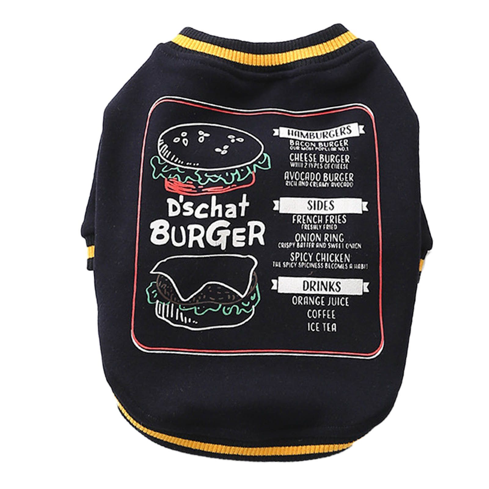 Pet Pullover Letter Print Thickened Puppy Pullover Clothes