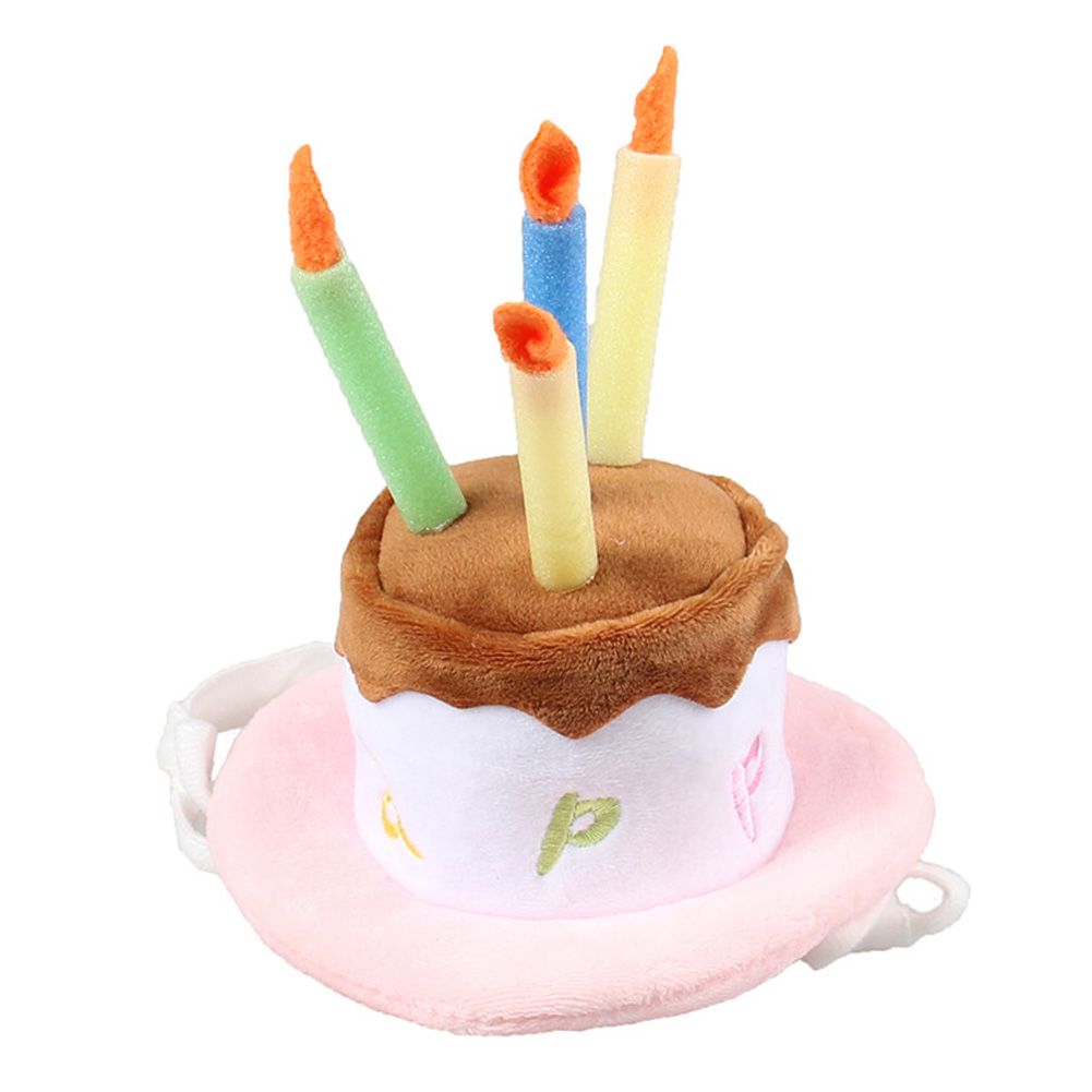 Dog Cats Halloween Carnival Hat Plush Candle Cake Cap Pet Performance Supplies