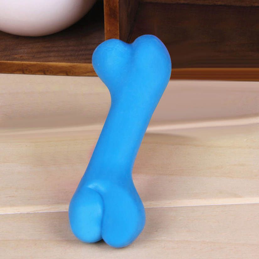 Rubber Pet Dog Cat Dental Teething Healthy Chew Training Interactive Play Toy