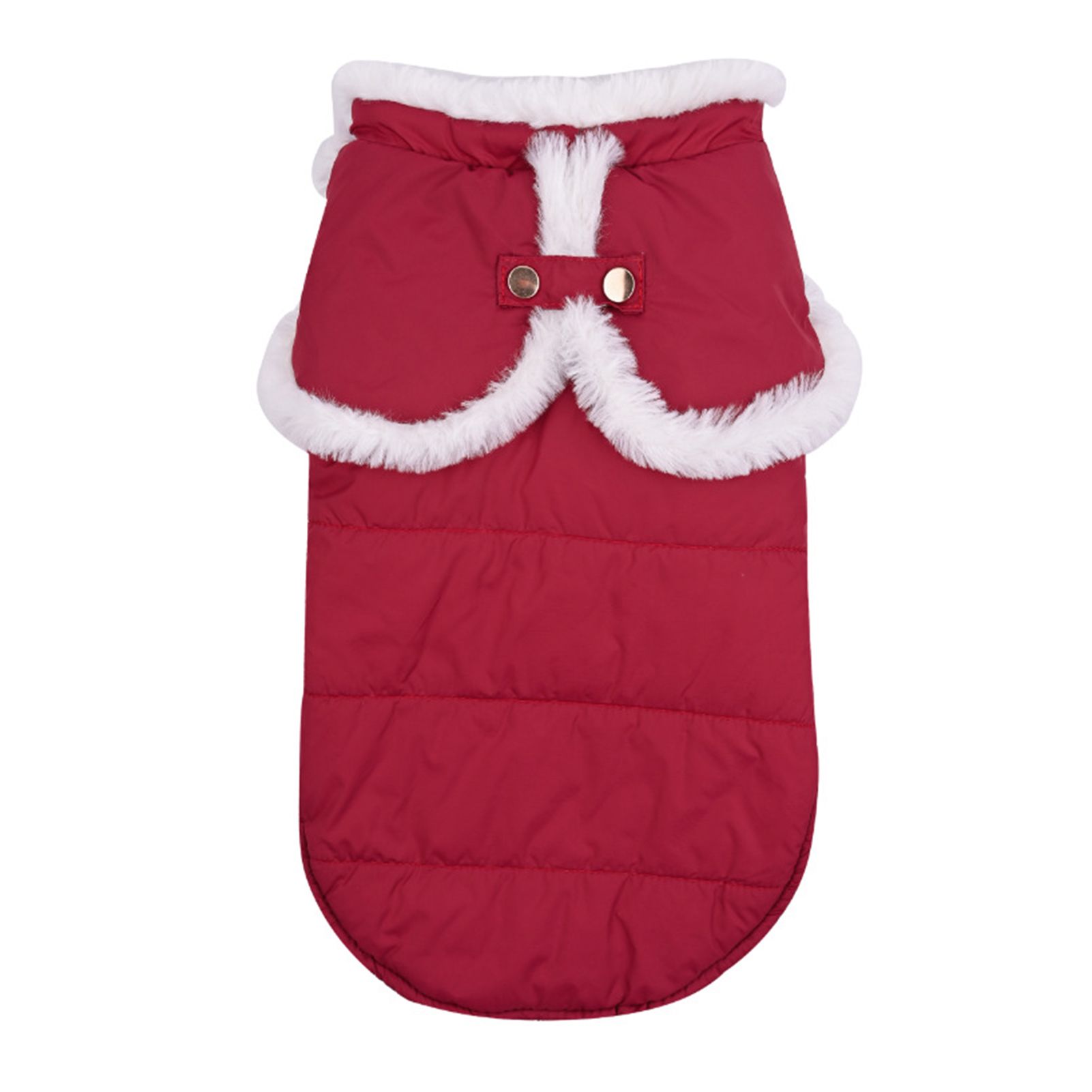 Pet Vest Coat Round Neck Puppy Two-legged Winter Jacket