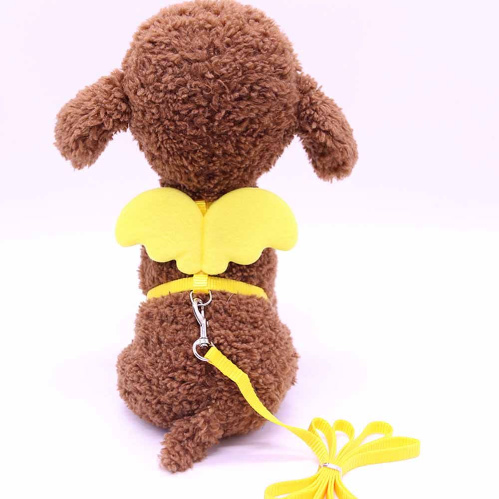 10 Colors Pet Small  Harness Nylon Leash Beautiful AnWing Puppy Leads Escape-Proof Harness for s Rabbit Chihuahua Pug