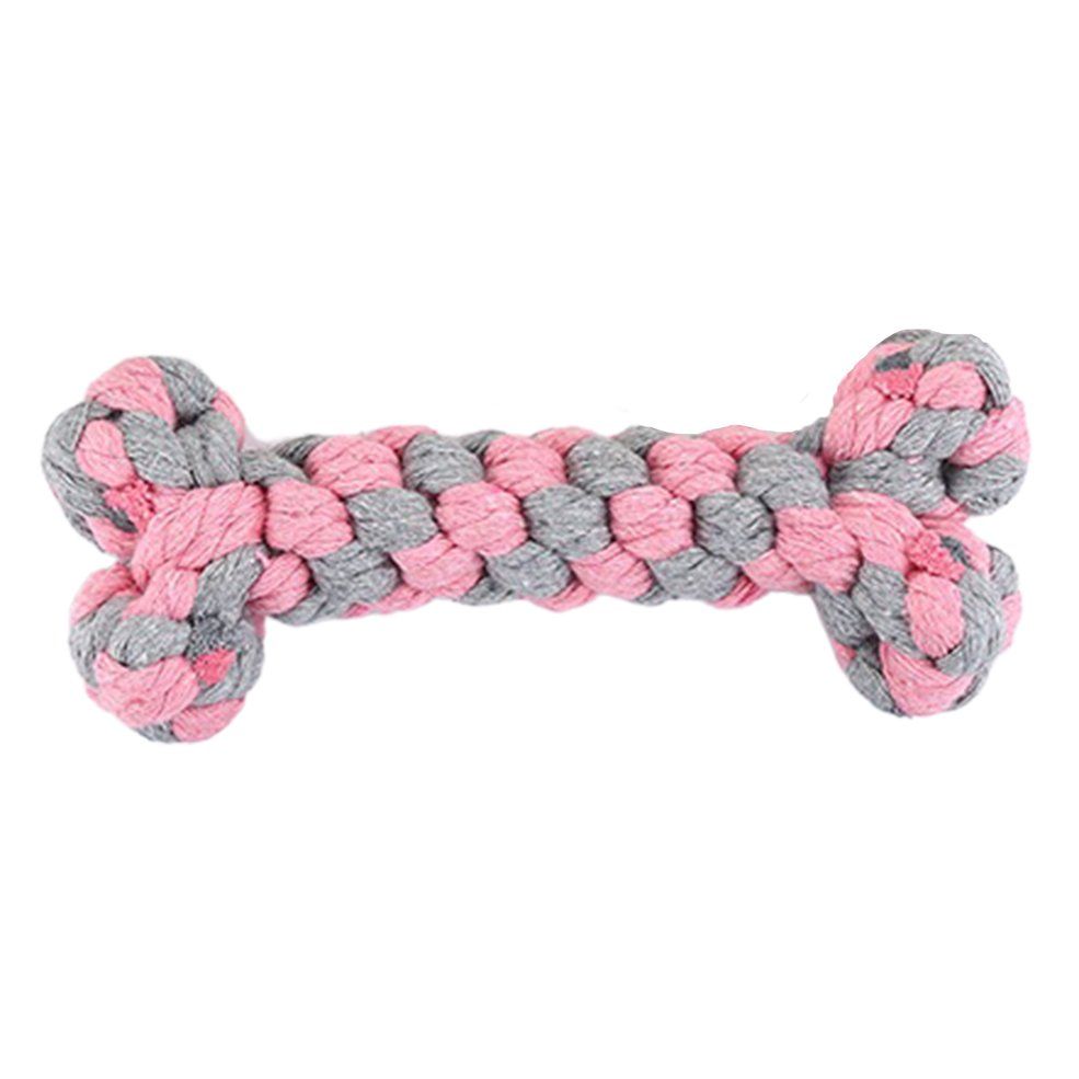 Dog Toy Cotton Rope Knitting Bone Cleaning Molars Pet Molar Supplies