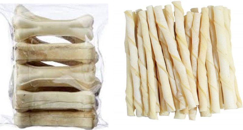 SAWAY Saway Dog Milky Calcium Sticks 750gr,Dog Chew Pressed Bone 4inch 750Gr (Pack of 1.5kg) Beef, Milk 1.5 kg Dry Adult, New Born, Senior, Young Dog Food