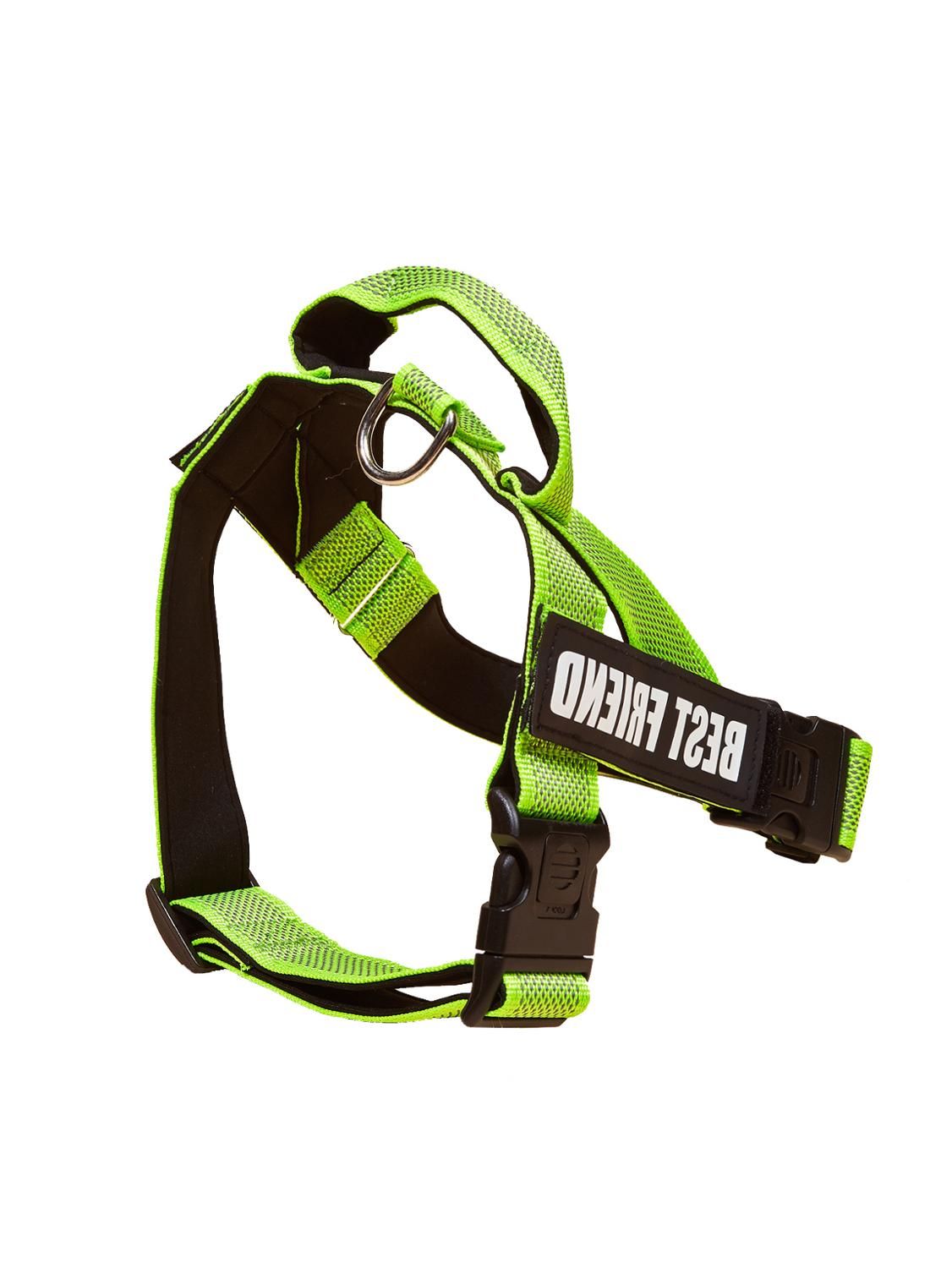 No Pull Reflective Adjustable  Harness with Nylon Handle for Small Medium Large s